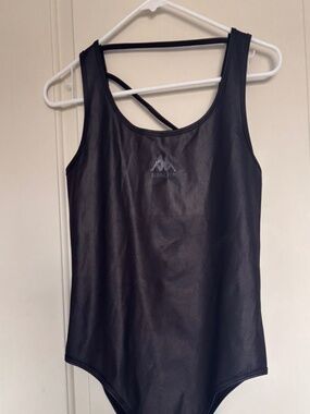 NWT KAPPA X Befancyfit Stretch Jersey Bodysuit Black Size Small S
